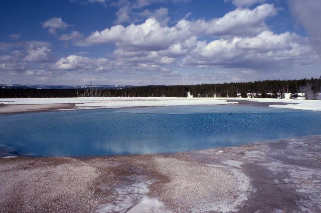 Turquoise Pool after quake - Hot Springs, Midway & Lower Geyser Basin Picture
