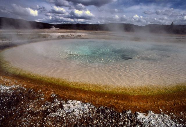 Unidentified hot pool - Hot Springs, Midway & Lower Geyser Basin Picture