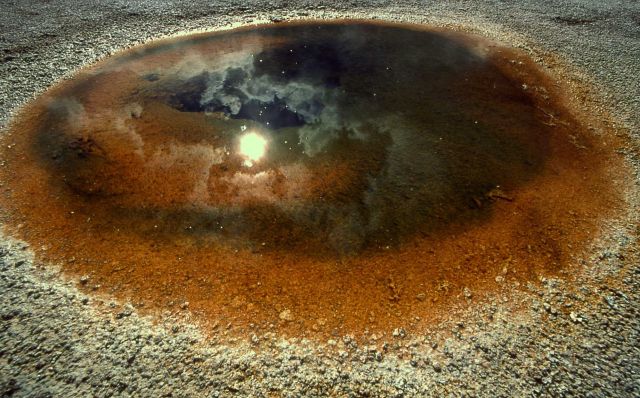 Unidentified hot pool - Hot Springs, Midway & Lower Geyser Basin Picture