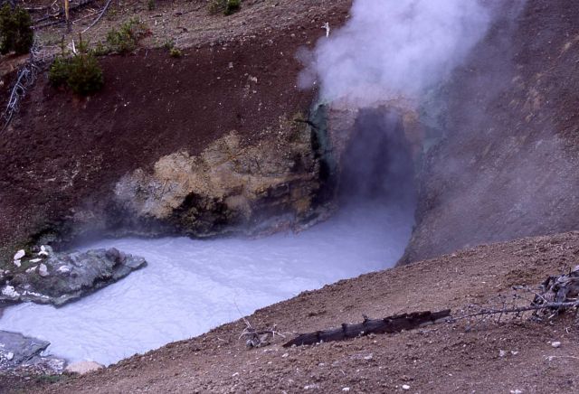 Dragon's Mouth Spring - Hot Springs, Mud Volcano area Picture