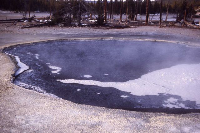 Cinder Pool (black sulfur) - Hot Springs, Norris Geyser Basin Picture
