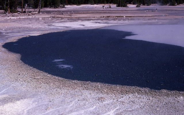Cinder Pool (black sulfur) - Hot Springs, Norris Geyser Basin Picture