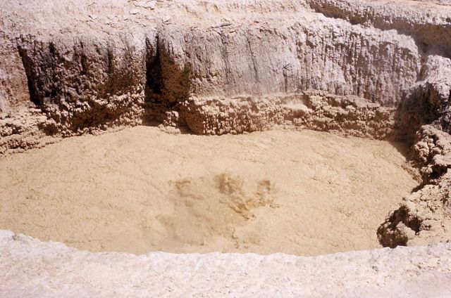 Evening Primrose Spring, following 1959 earthquake - Hot Springs, Norris Geyser Basin Picture