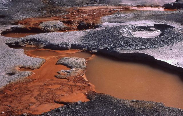 Vermillion Spring - Hot Springs, Norris Geyser Basin Picture