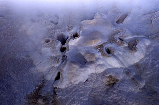 Porcelain Terrace Spouter - Hot Springs, Norris Geyser Basin Picture