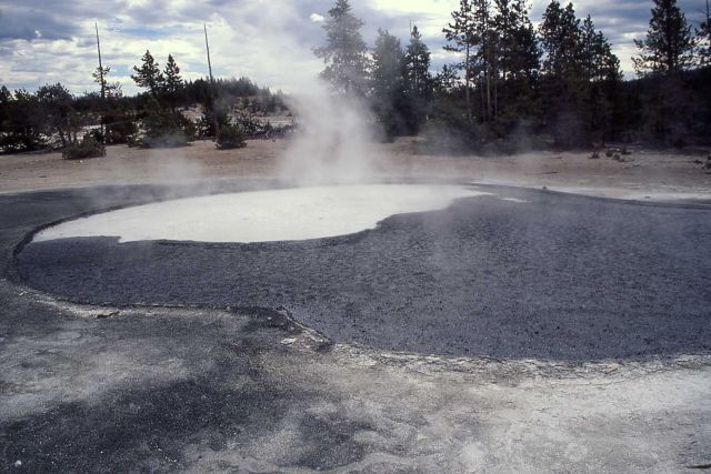 Cinder Pool - Hundred Springs area - Hot Springs, Norris Geyser Basin Picture