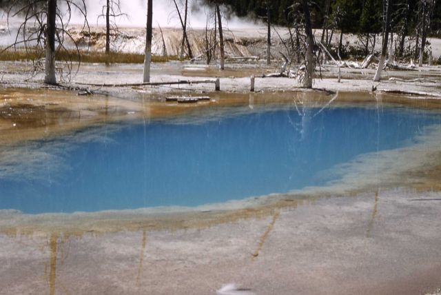 Opalescent Pool - Black Sand Basin - Hot Springs, Upper Geyser Basin Picture