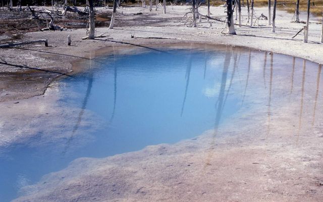 Opalescent Pool - Black Sand Basin - Hot Springs, Upper Geyser Basin Picture