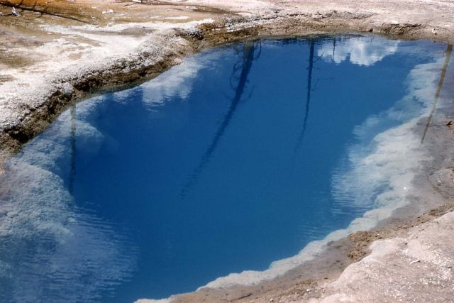 Opalescent Pool - Black Sand Basin - Hot Springs, Upper Geyser Basin Picture