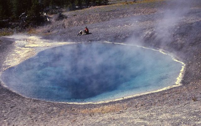 Black Sand Pool - Hot Springs, Upper Geyser Basin Picture