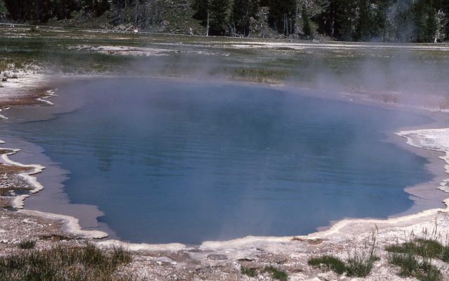 Calida Pool - Hot Springs, Upper Geyser Basin Picture
