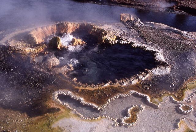 Spring near Witches Cauldron - Upper Geyser Basin Picture