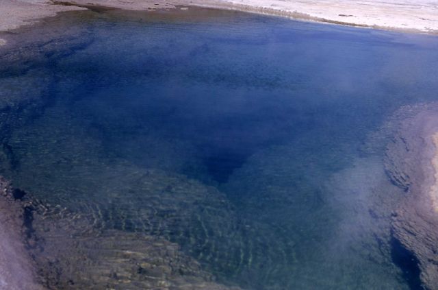 Close up of Emerald Pool - Hot Springs, Upper Geyser Basin Picture