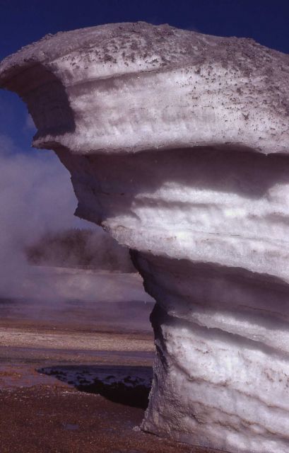 Close up of ice cone near Africa Geyser - Norris Geyser Basin Picture