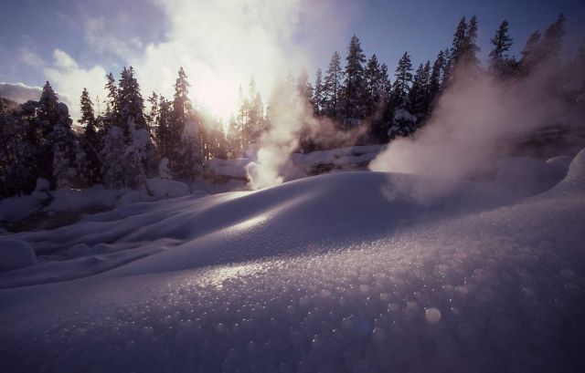 Ice cone - Steamboat Geyser Picture