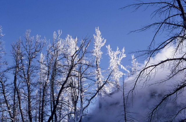 Ice formations from thermal steam Picture