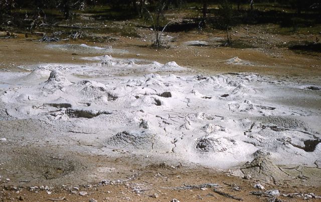 Close up of mud pots splattering - Midway & Lower Geyser Basin Picture