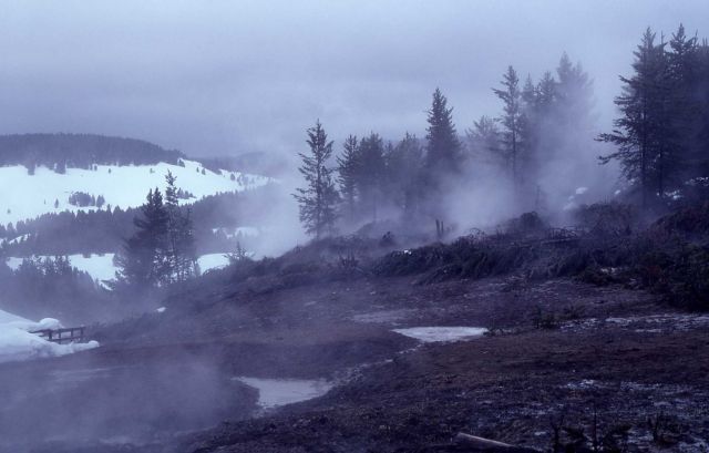 Increased activity as seen on March 7, 1979 - Mud Pots, Mud Volcano area Picture