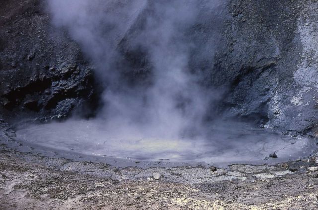 Mud pot - Mud Volcano area Picture