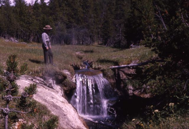 Hot water falls on White Creek Picture