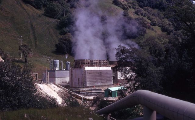 The Geysers - Sonoma Co., California - steampipe to geothermal plant Picture