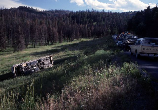 Motorhome accident near Elk Creek Picture