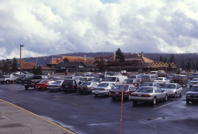 Parking lot at Old Faithful Snowlodge under construction Picture