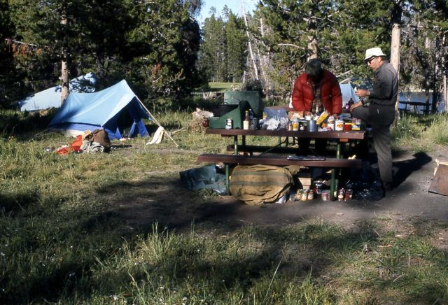 Canoe camp at Eagle Bay on Yellowstone Lake Picture