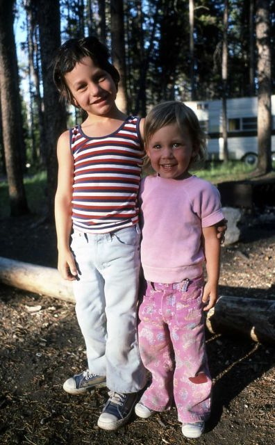 Children in campground Picture