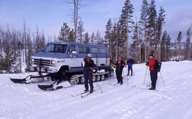 Yellowstone Institute Wonderland tour at Lone Star trailhead in the winter Picture