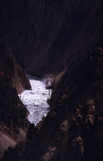 Grand Canyon of Yellowstone, Yellowstone River & steam vent Picture