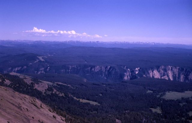 Grand Canyon of Yellowstone as seen from Mt Washburn Picture