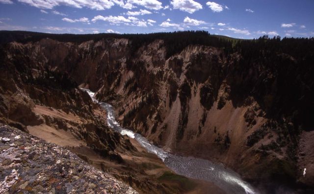 Grand Canyon of Yellowstone & the Yellowstone River Picture