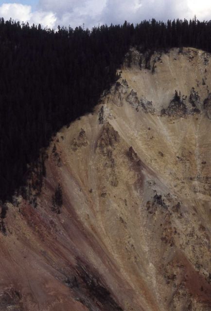 Wall of the Grand Canyon of Yellowstone Picture