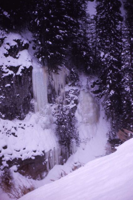 Ice Box Canyon, Soda Butte Creek, in the winter Picture
