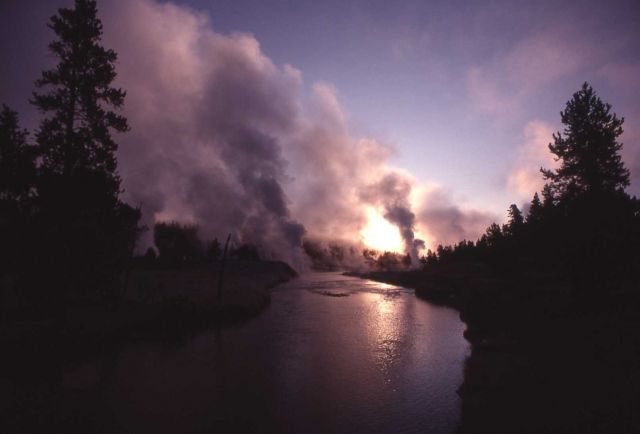 Firehole River in the morning Picture