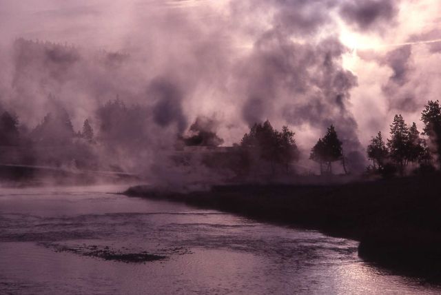 Firehole River in the morning Picture