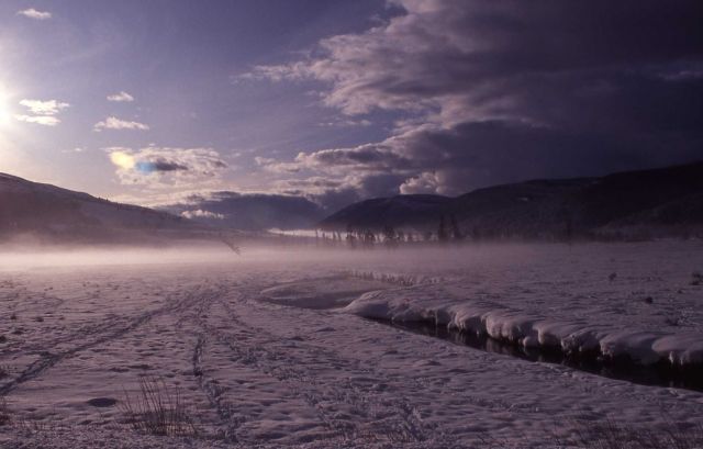 Soda Butte Creek in the winter Picture