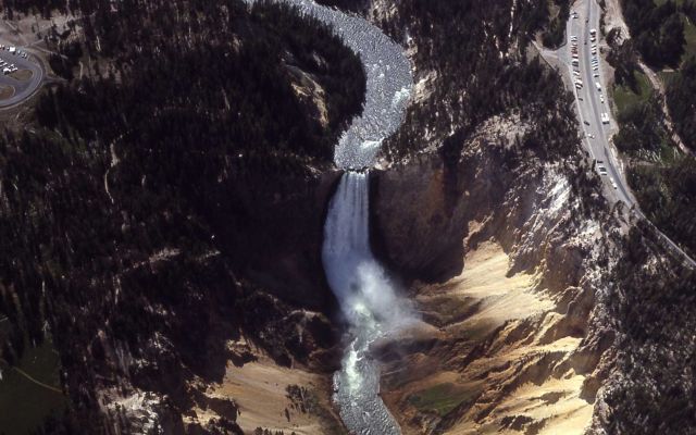 Aerial view of the Lower Falls Picture