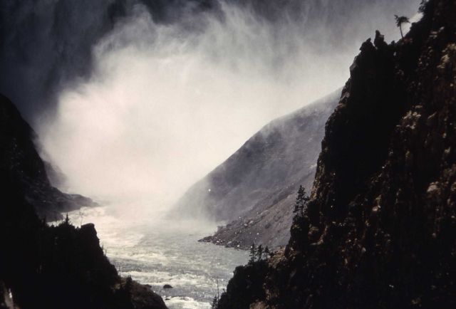 Bottom spray from the Lower Falls Picture