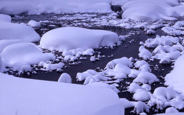 Snow along Myriad Creek Picture