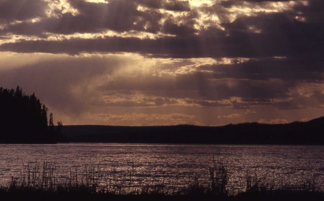 Sunset on Shoshone Lake Picture