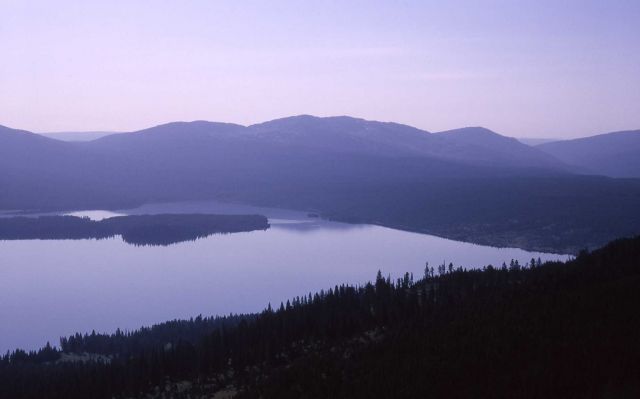 Heart Lake as seen from Mt Sheridan Picture