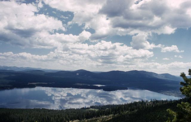 Heart Lake as seen from Mt Sheridan Picture