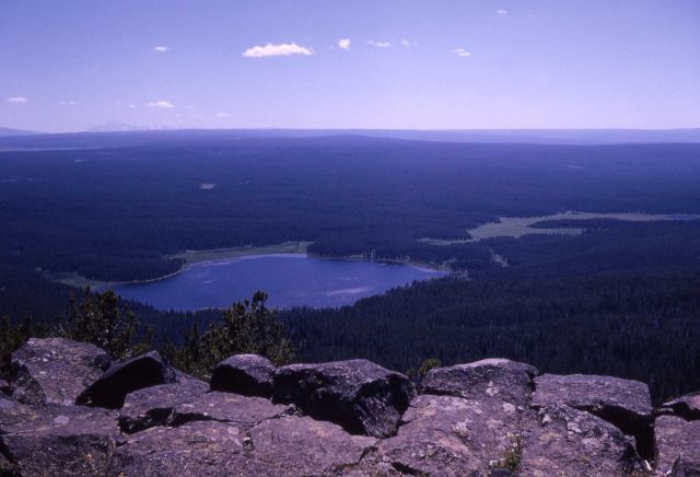 Grebe Lake as seen from Observation Peak Picture