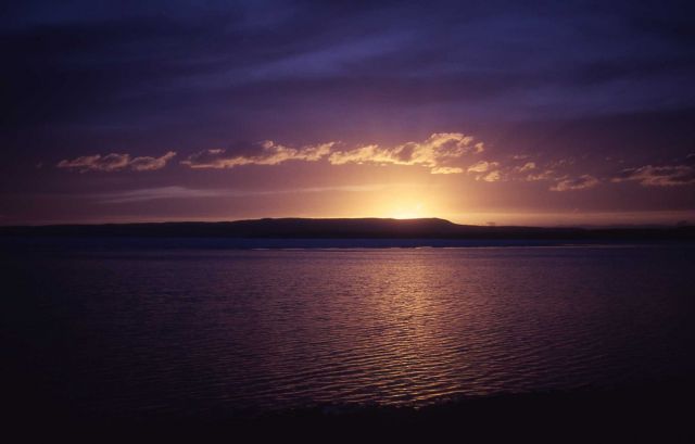 Sunset on Yellowstone Lake Picture