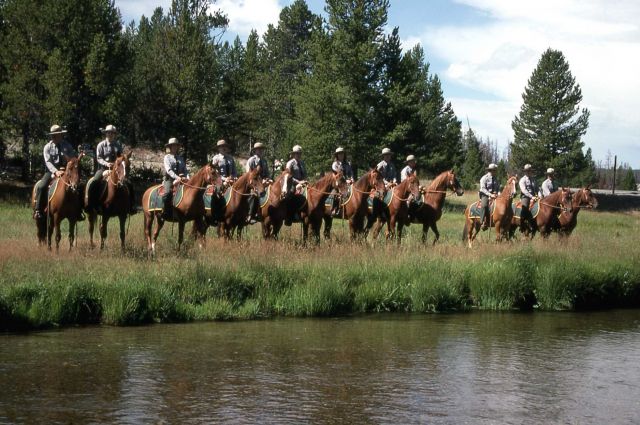Dedication of the Museum of the National Park Ranger at Norris (mounted rangers) Picture