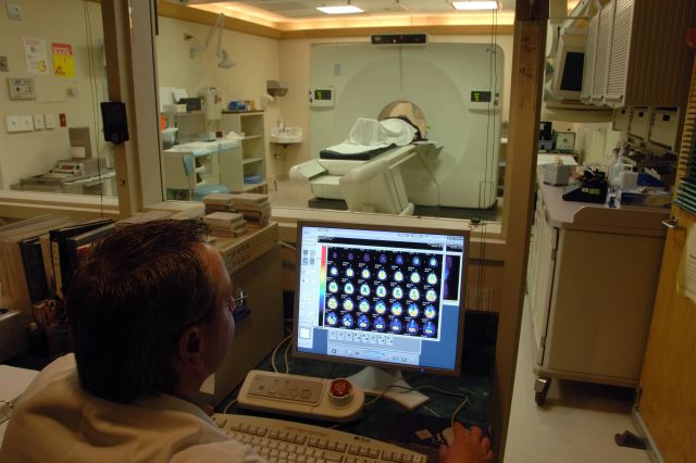 Brain images from PET scan Picture