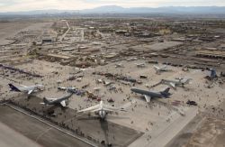 Las Vegas in the distance during Aviation Nation - Aviation Nation at Nellis Photo