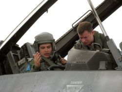 F-16 Fighting Falcon cockpit - Viper Lance pilots trade rides Photo